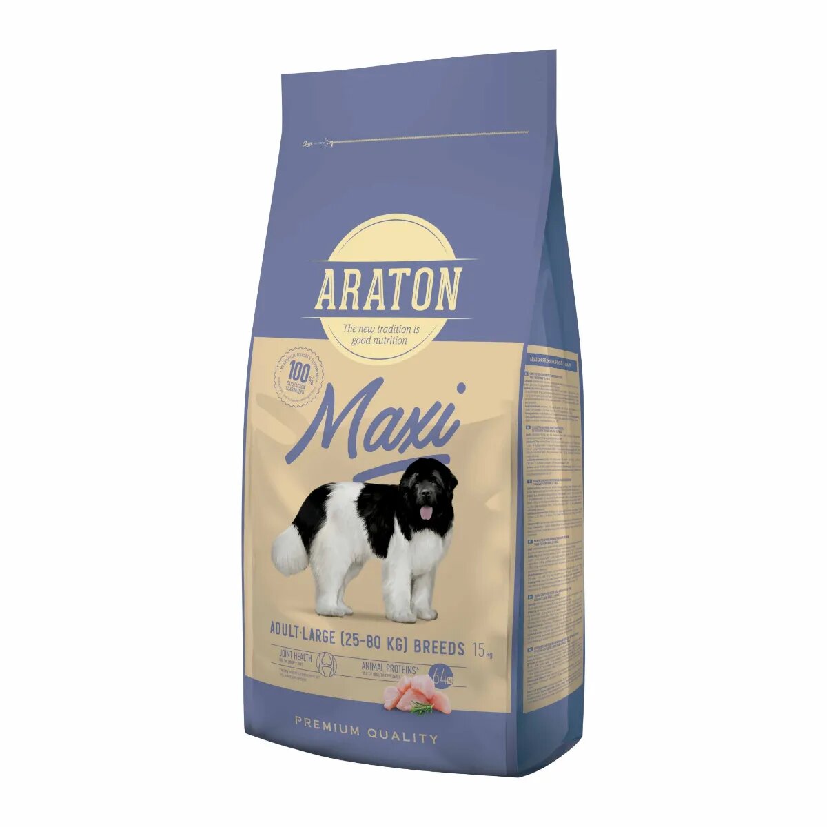 ARATON Maxi Adult L-XL Pasăre hrană uscată câini 15kg