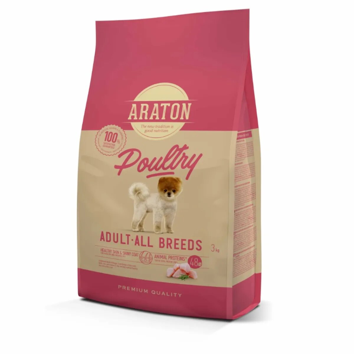 ARATON XS-M Pasăre hrană uscată câini 15kg