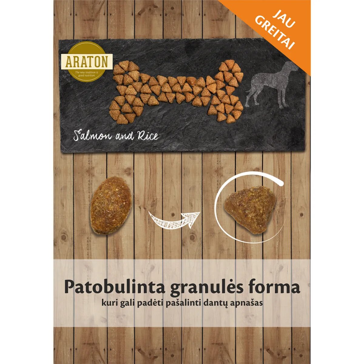 ARATON XS-XL Somon și Orez hrană uscată câini 15kg