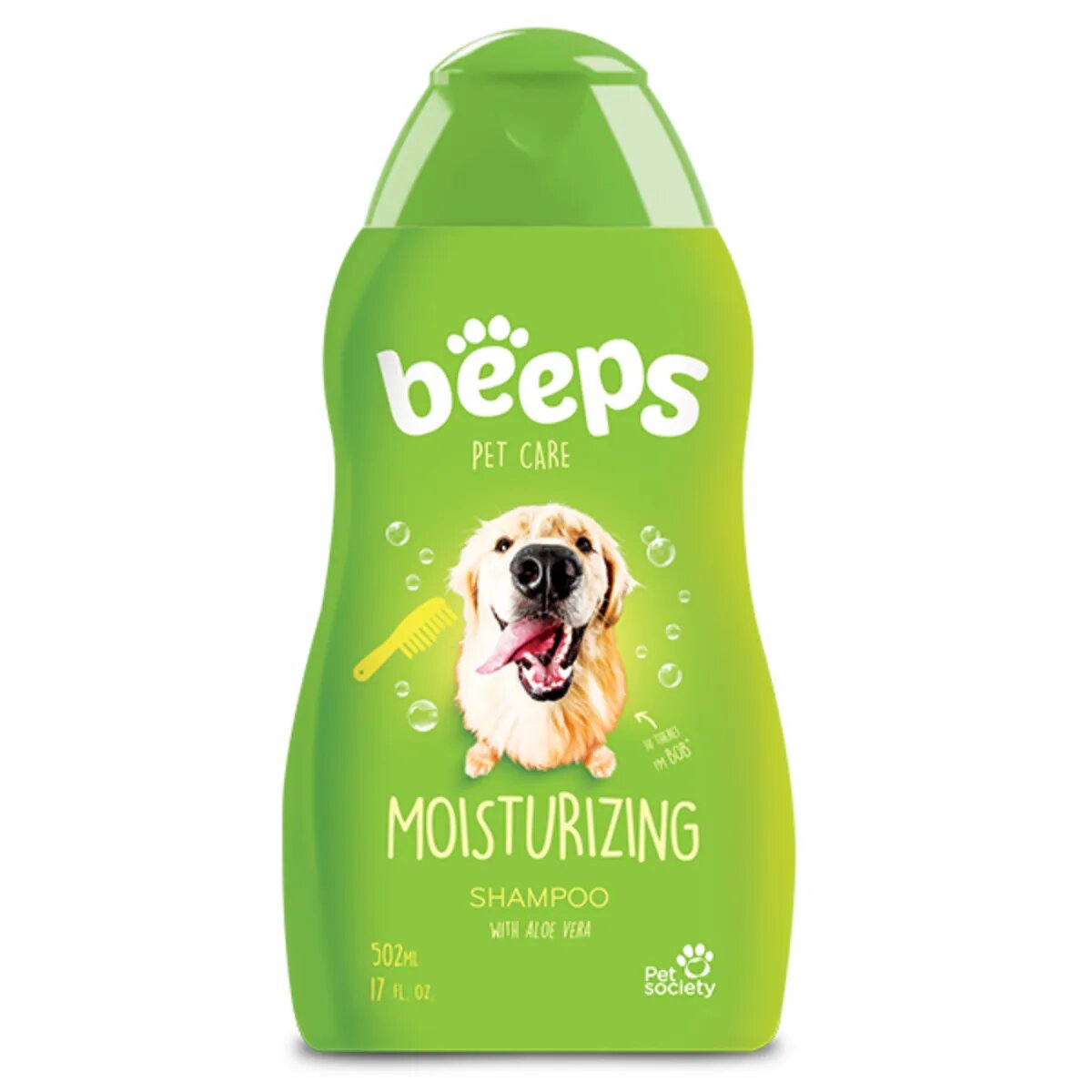 beeps Moisturizing șampon câini și pisici hidratant Măr Verde flacon 502ml
