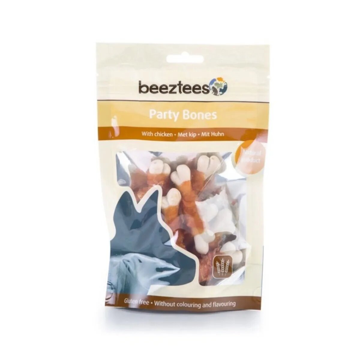 Beeztees Party Bones recompense câini cu Pui 85g