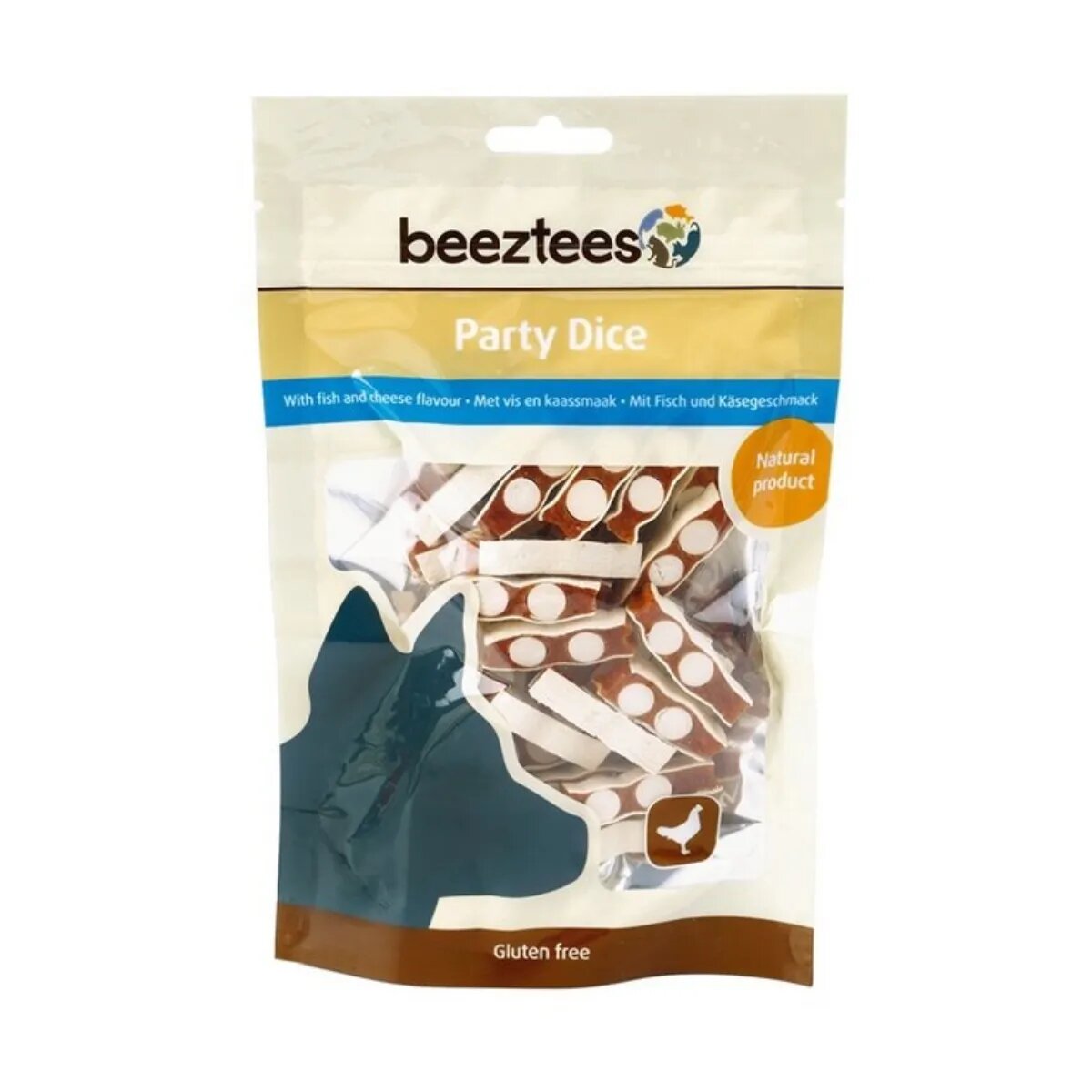 Beeztees Party Dice recompense câini cu Pui 100g