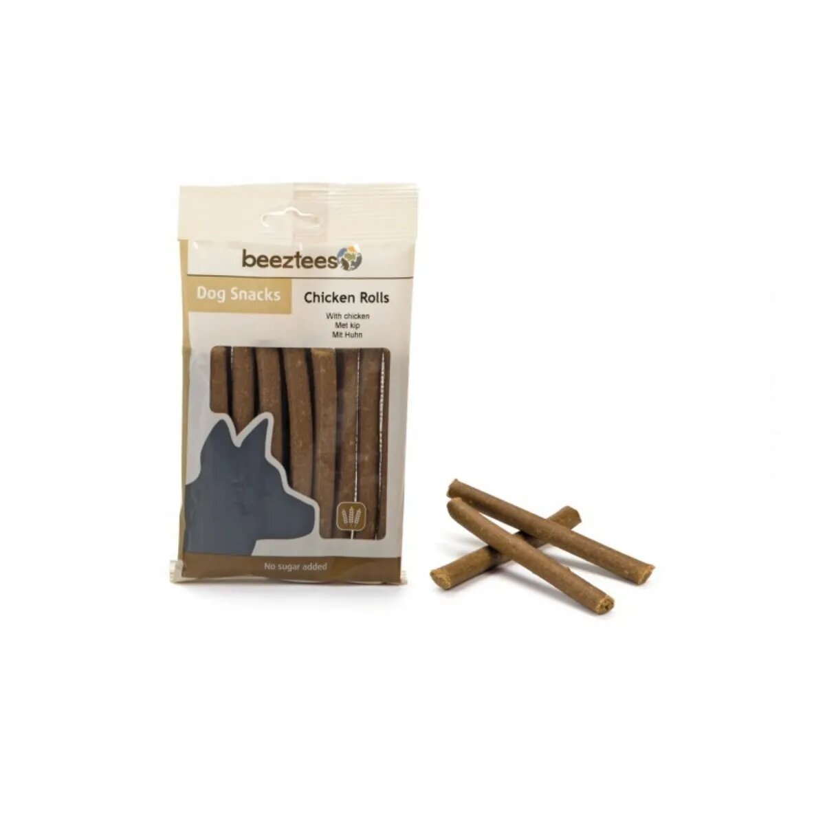 Beeztees Snack Rulouri recompense câini cu Pui 150g