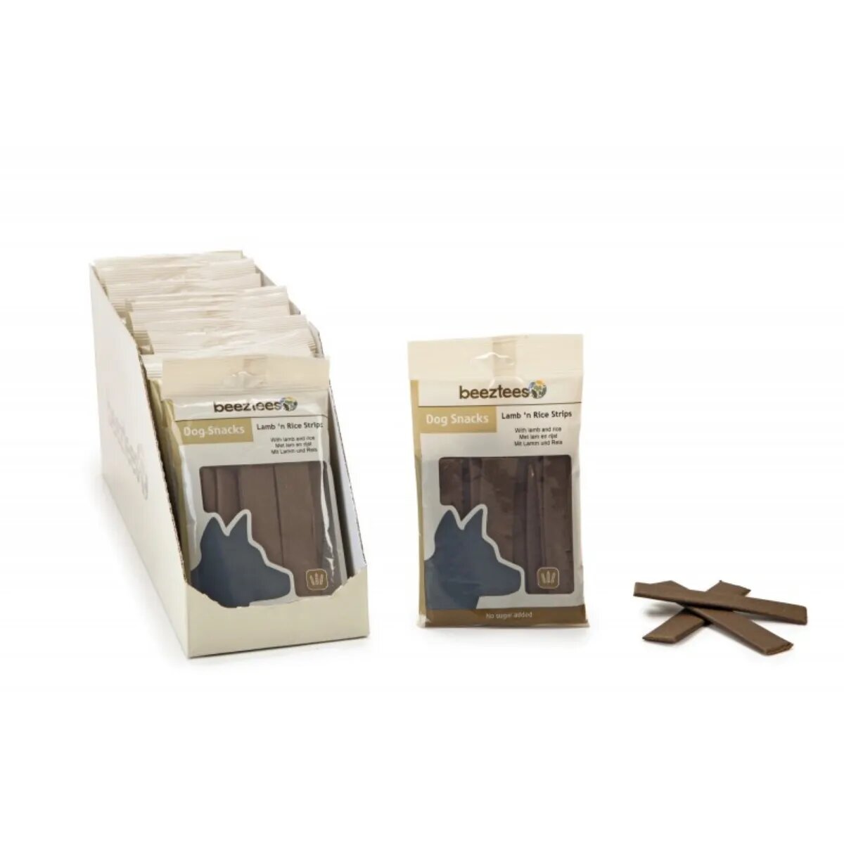 Beeztees Snack Strips recompense câini cy Miel și Orez 150g
