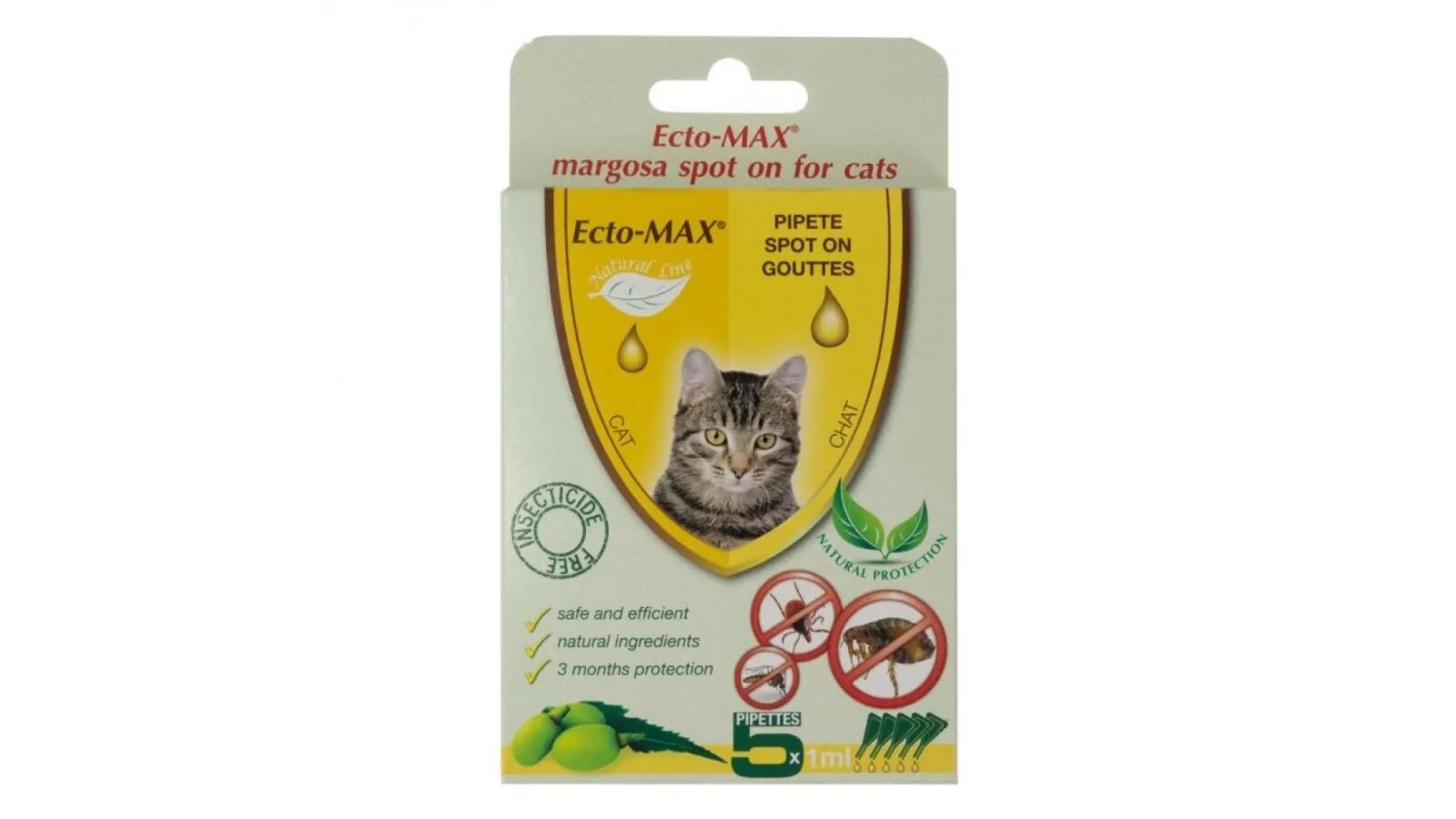 Bio Cat Ecto Max Pisica Spot On 1 ml 5 pipete