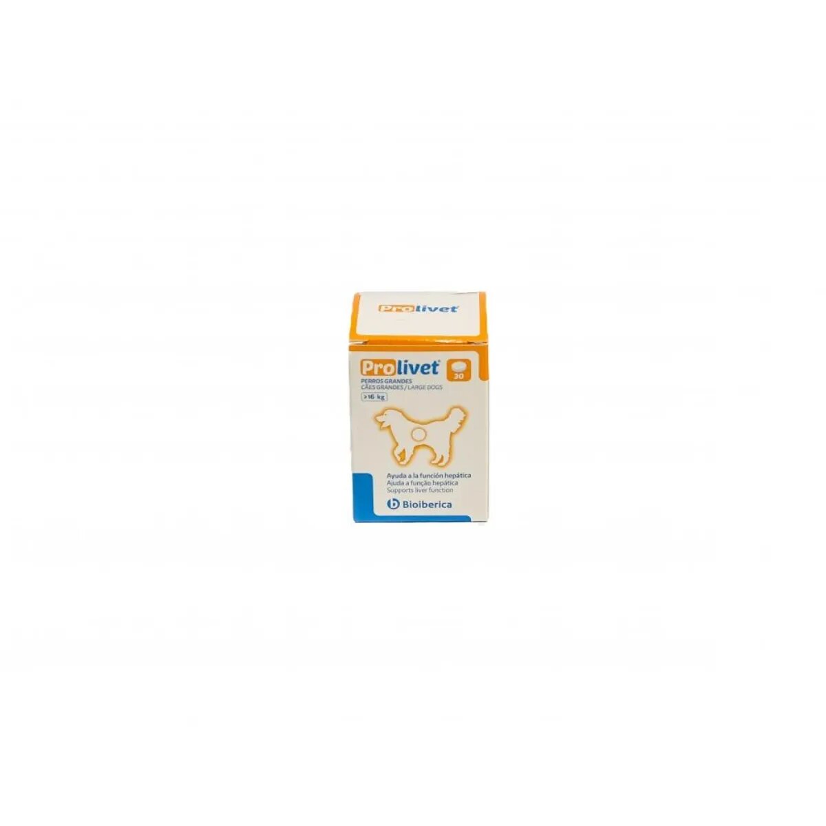 Bioiberica Prolivet Large Dogs supliment sistem hepatic câini comprimate Prolivet Large Dogs L-XL supliment sistem hepatic câini flacon 30 comprimate