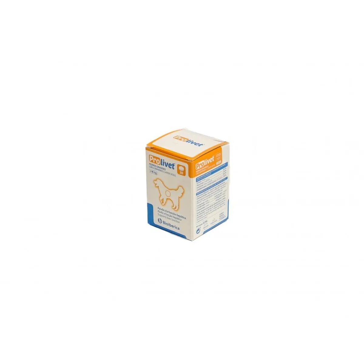 Bioiberica Prolivet Large Dogs supliment sistem hepatic câini comprimate Prolivet Large Dogs L-XL supliment sistem hepatic câini flacon 30 comprimate