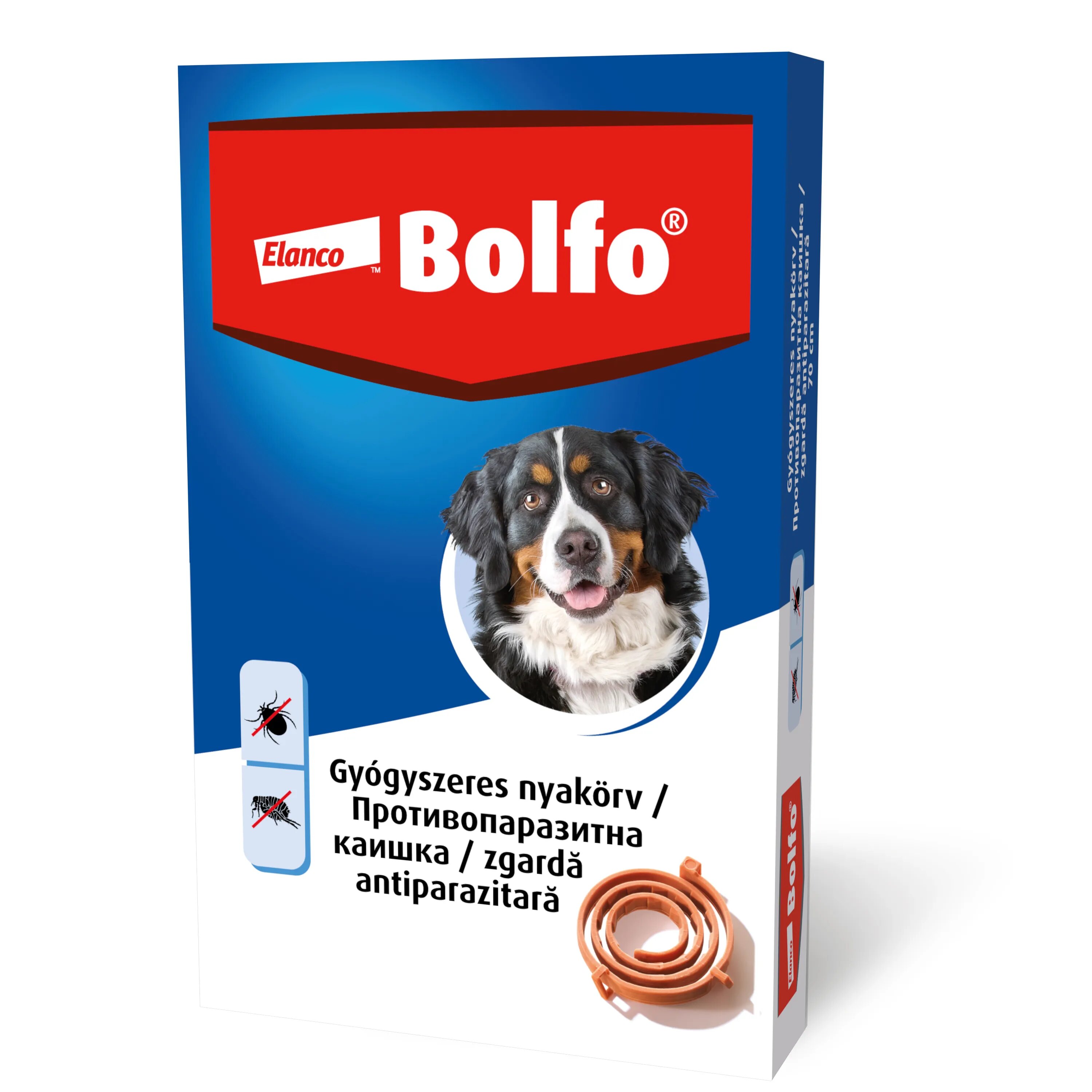 Bolfo Zgarda Antiparazitara Caini 66 cm
