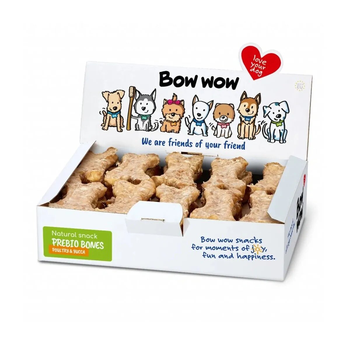 Bow Wow Natural Os cu Vita Ficat de Pui si Yucca 30 bucati 720 g