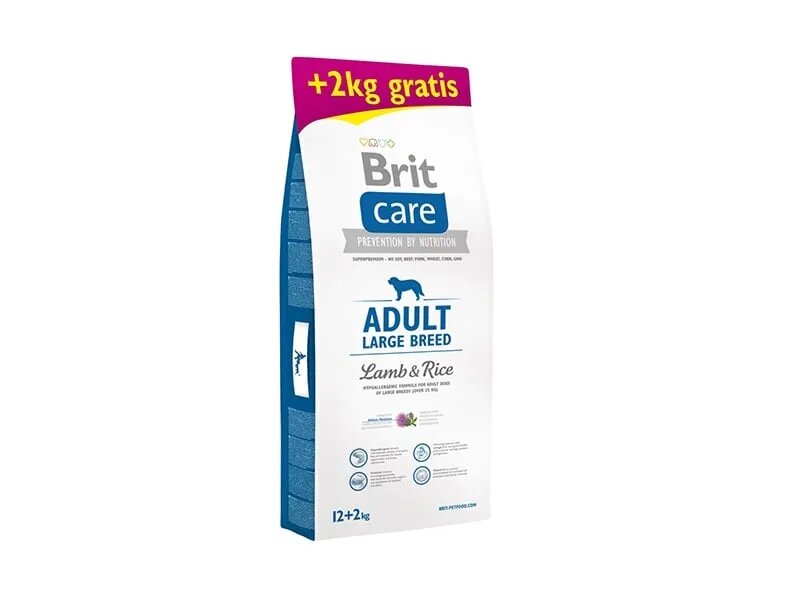 Brit Care Adult Large Breed L-XL Miel cu Orez hrană uscată câini 12kg+2kg GRATUIT