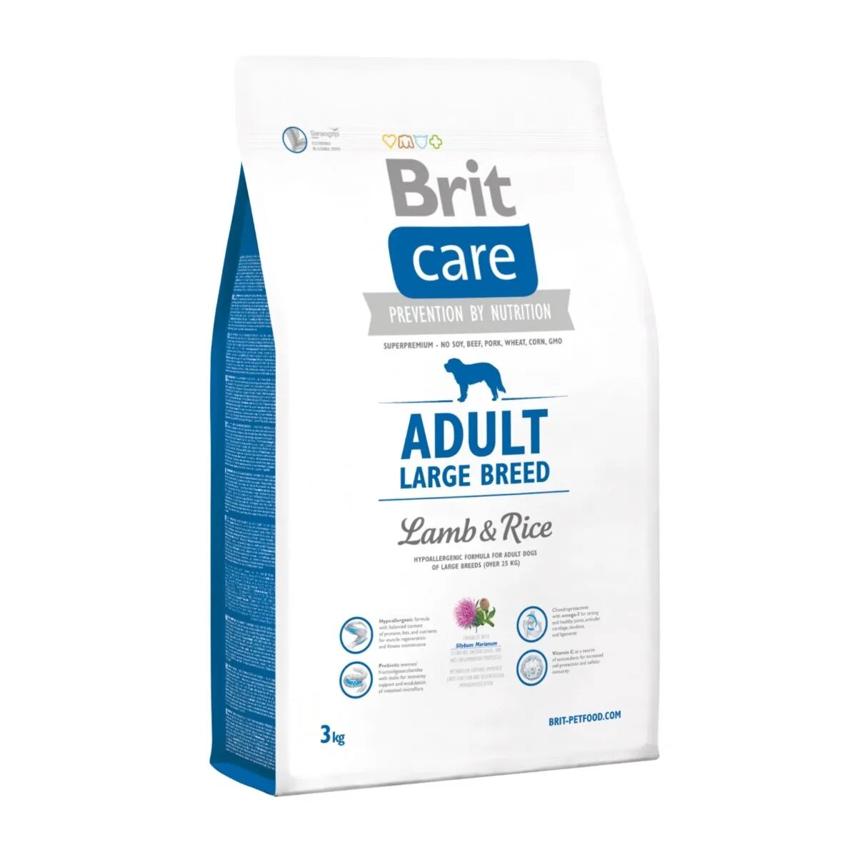 Brit Care Adult Large Breed L-XL Miel cu Orez hrană uscată câini 3kg
