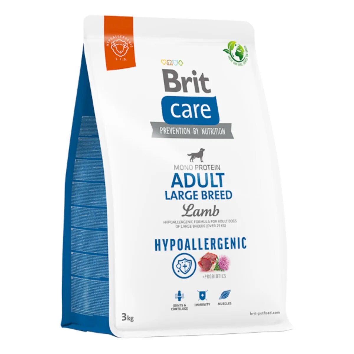 Brit Care Hypoallergenic L-XL Miel hrană uscată monoproteică câini sistem imunitar & alergii Care Hypoallergenic Adult Large Breed L-XL Miel hrană uscată monoproteică câini sistem imunitar & alergii 3kg