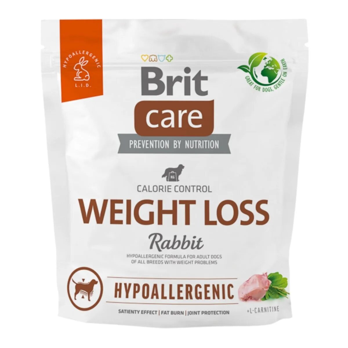 Brit Care Hypoallergenic Weight loss XS-XL Iepure hrană uscată câini sistem imunitar & alergii obezitate 1kg