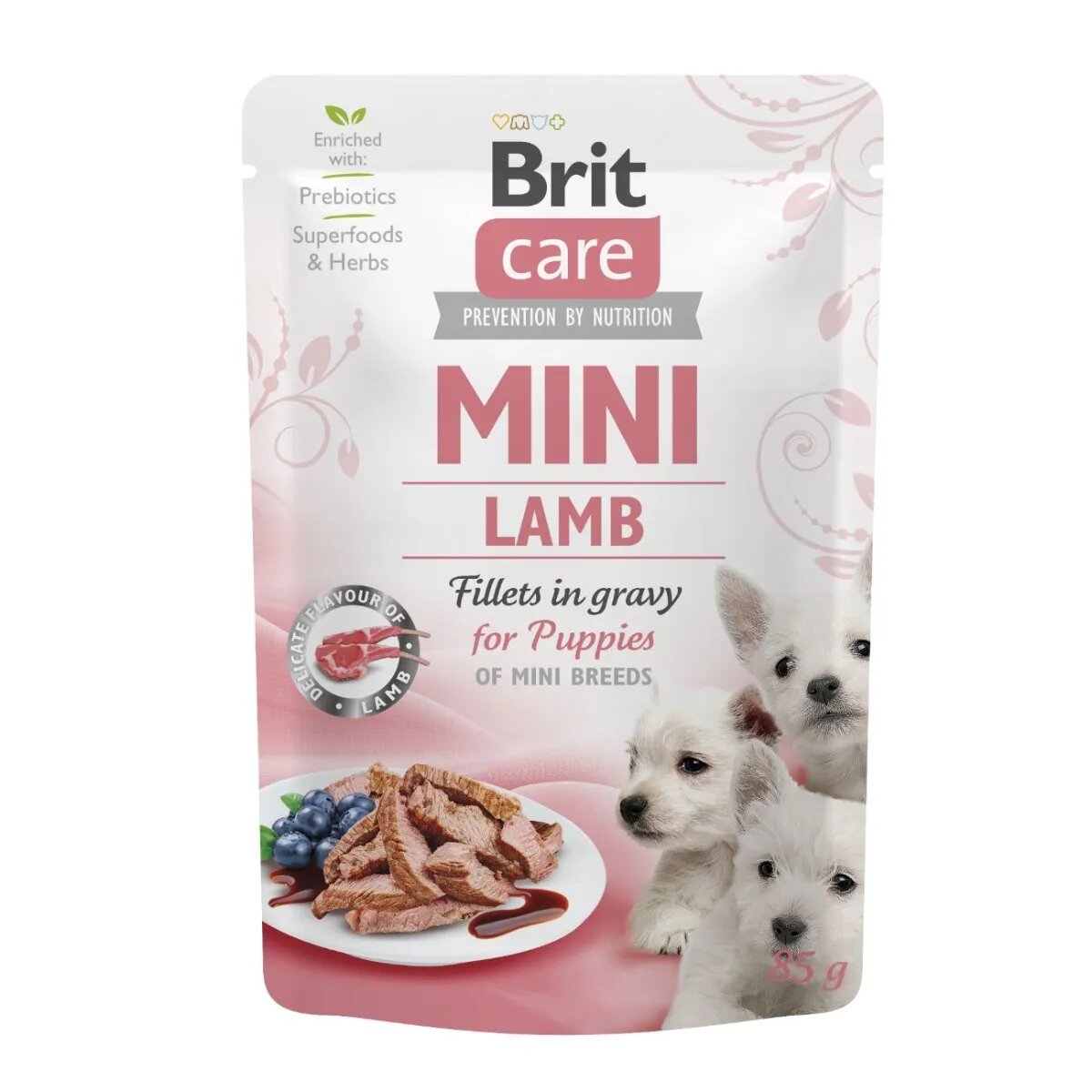 Brit Care Mini Puppy XS-S File Miel plic hrană umedă câini junior (în sos) 85g