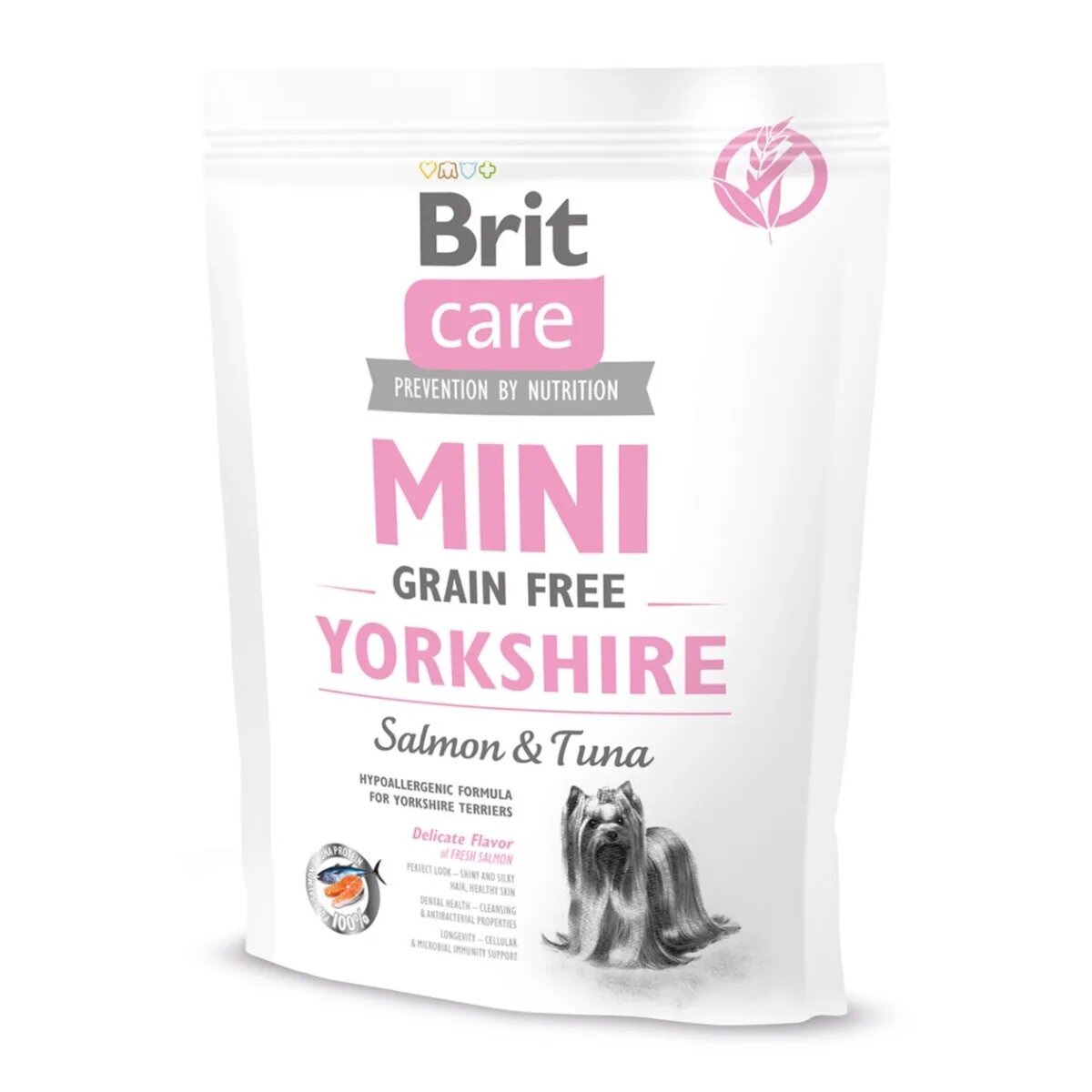 Brit Care Mini Yorkshire Somon hrană uscată fără cereale câini 400g