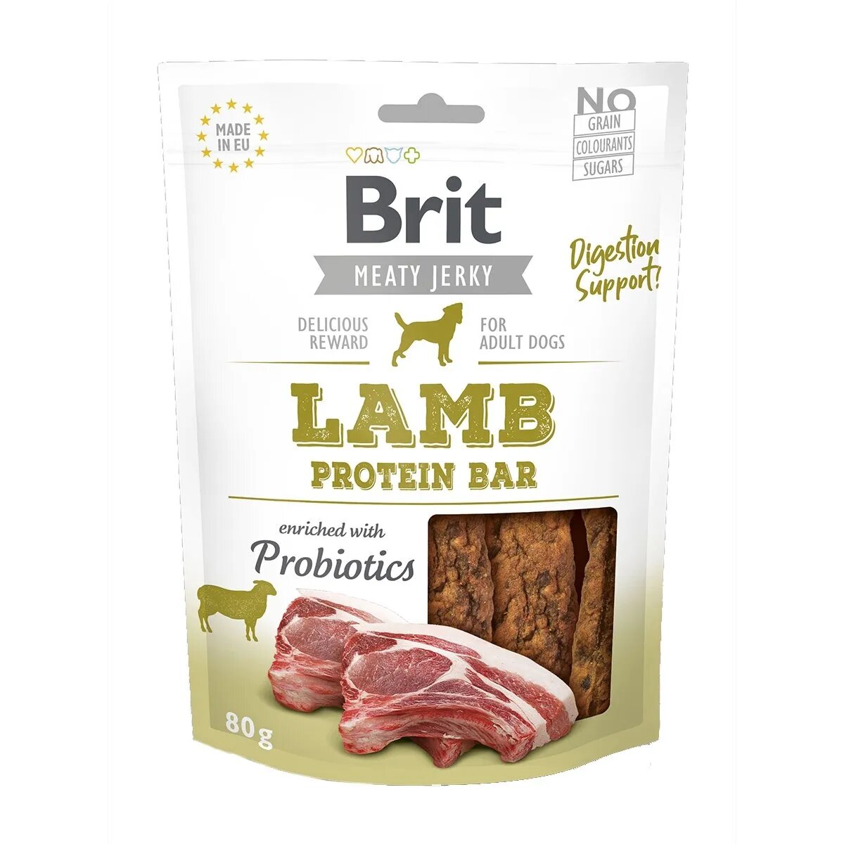 Brit Jerky Lamb Protein Bar recompense câini Batoane proteice Miel 80g
