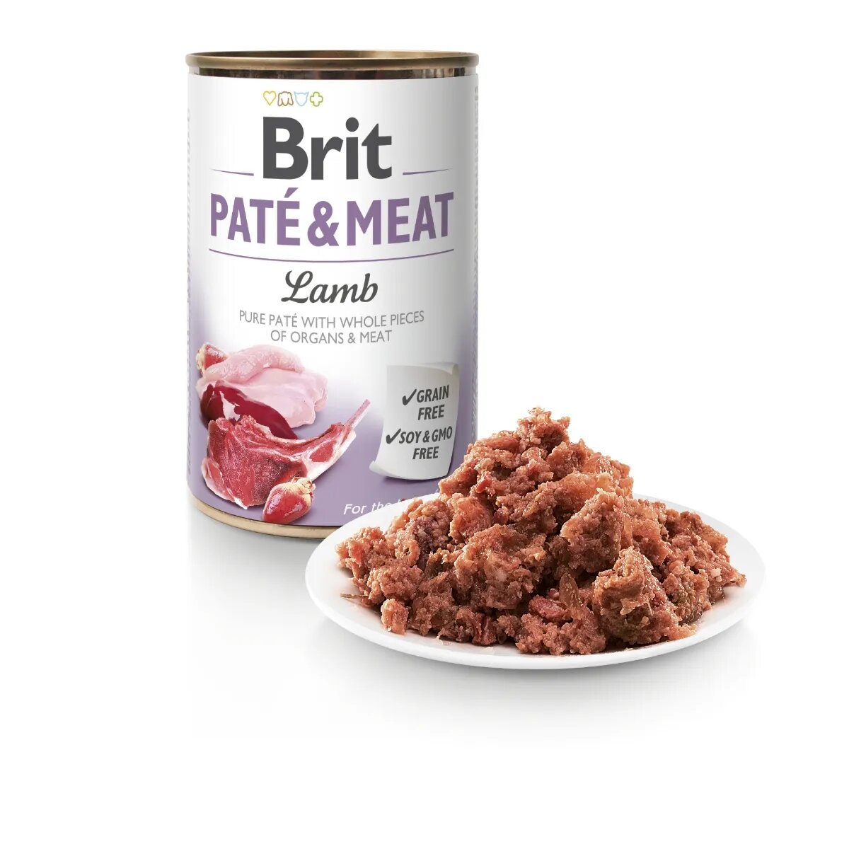 Brit Pate & Meat Miel conservă hrană umedă fără cereale câini (pate cu bucăți de carne) 400g