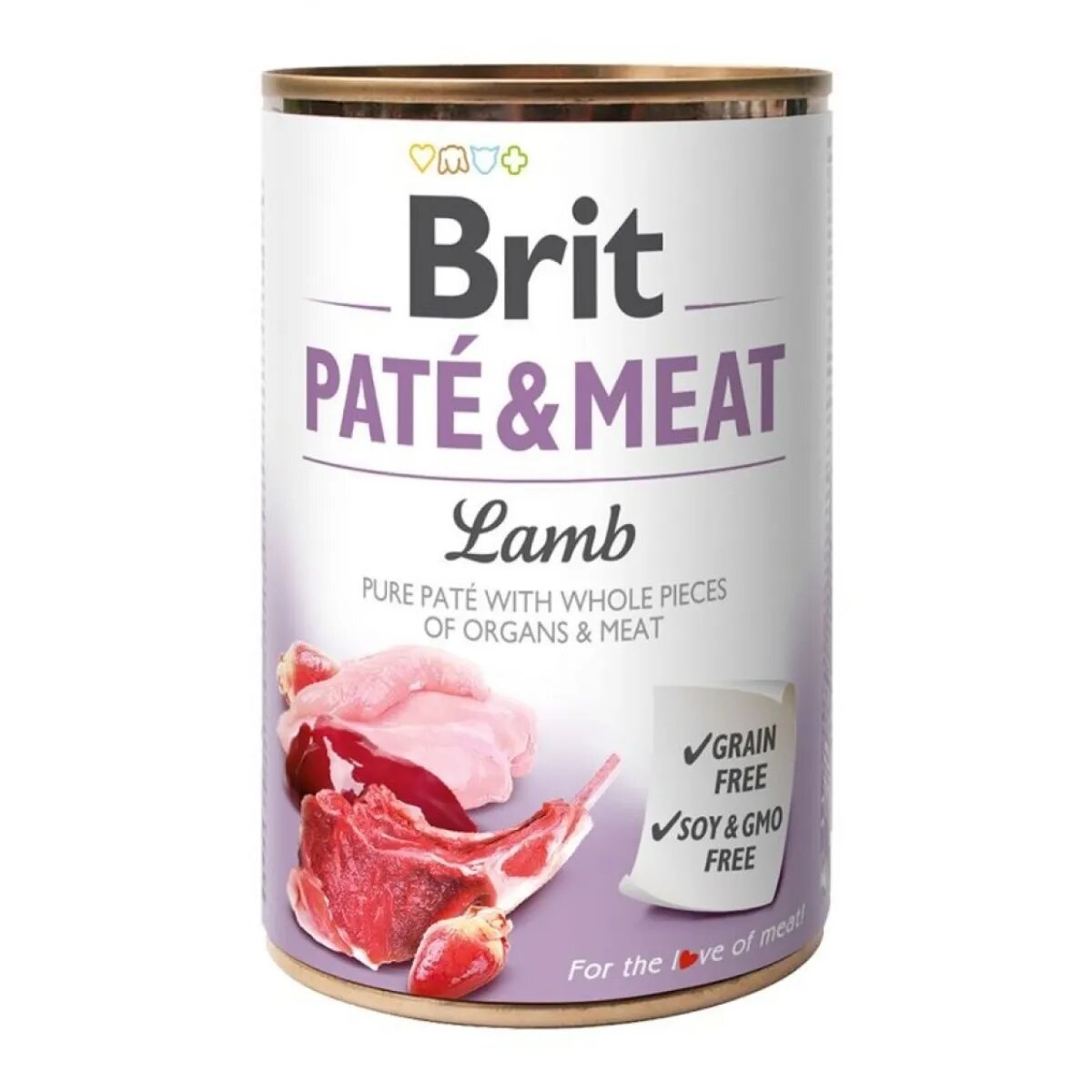 Brit Pate & Meat Miel conservă hrană umedă fără cereale câini (pate cu bucăți de carne) 400g