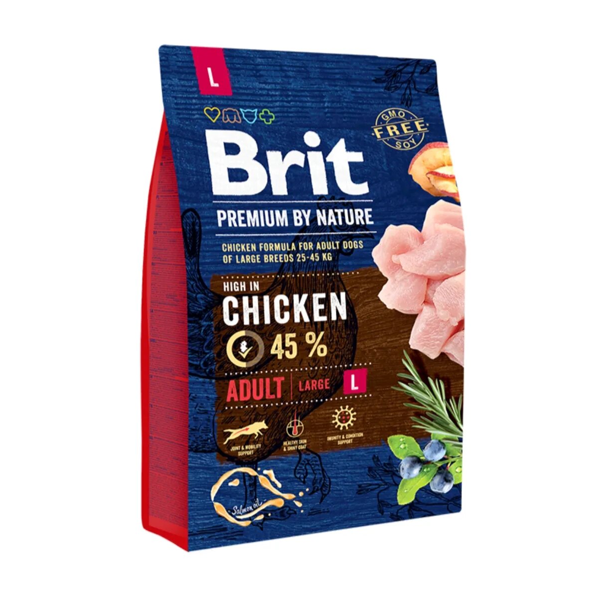 Brit Premium By Nature Adult Large Breed L Pui hrană uscată câini 3kg