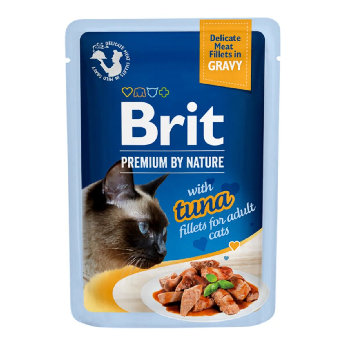 Brit Premium by Nature Delicate File Ton plic hrană umedă pisici (în sos) 85g