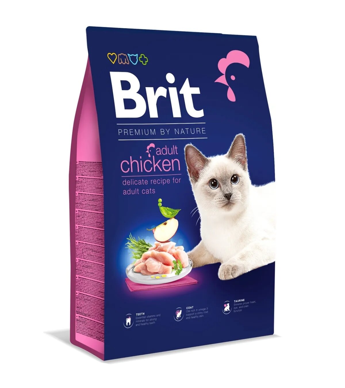 Brit Premium by Nature Pui hrană uscată pisici 8kg