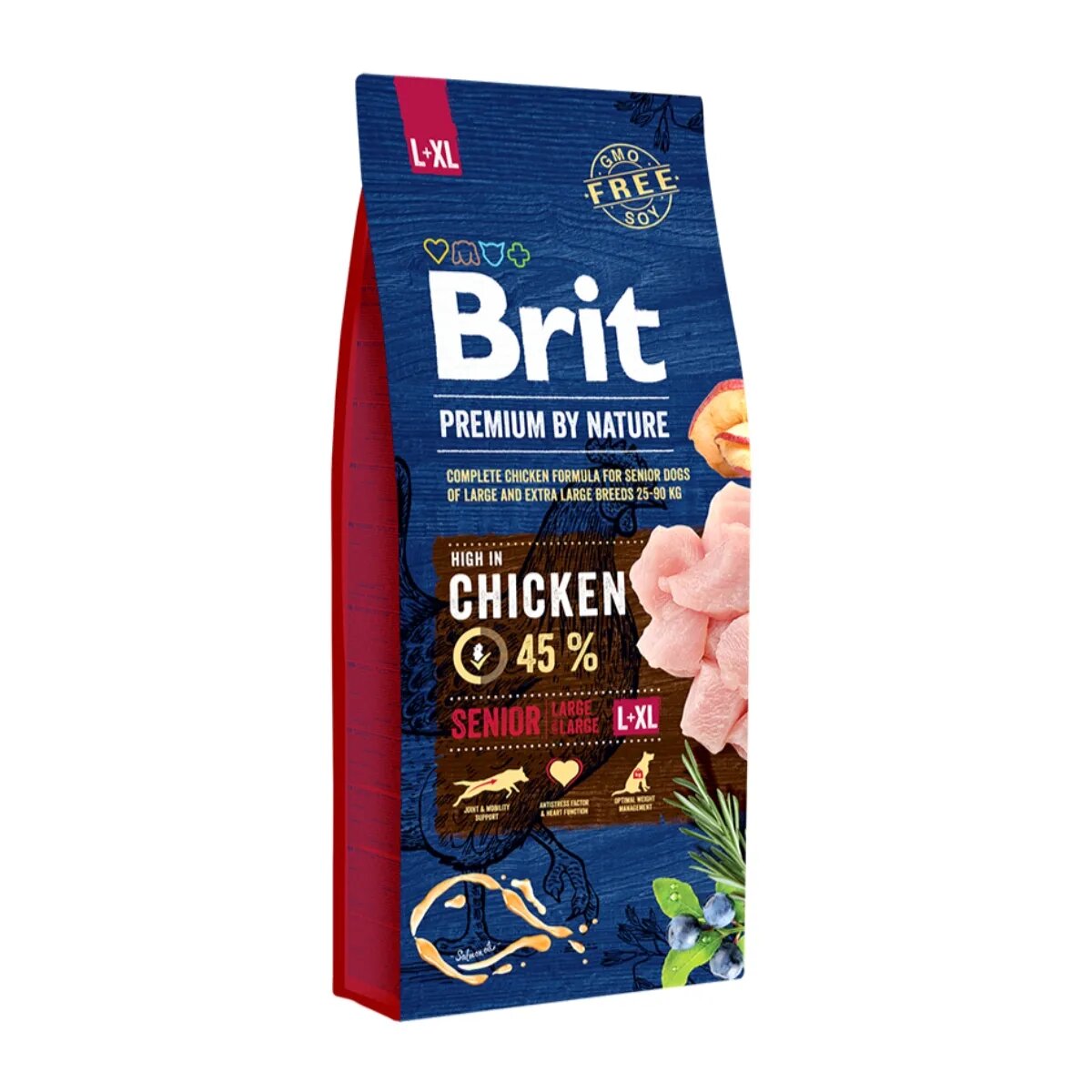 Brit Premium By Nature Senior Large Breed L-XL Pui hrană uscată câini senior 15kg