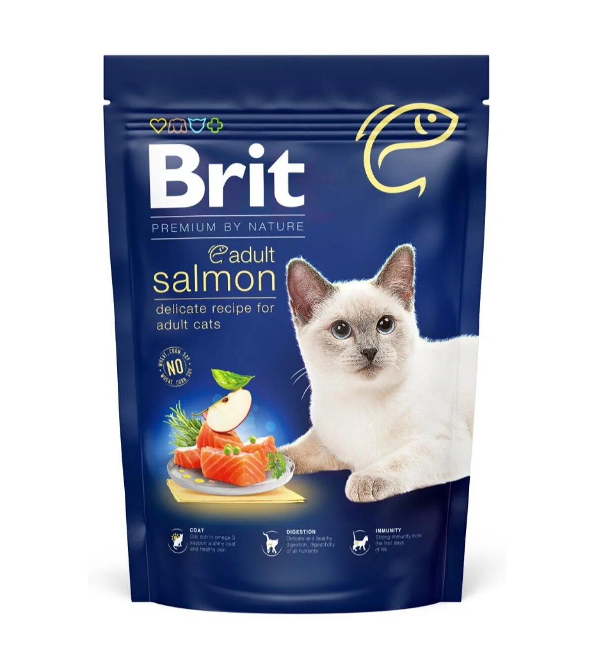 Brit Premium by Nature Somon hrană uscată pisici 800g