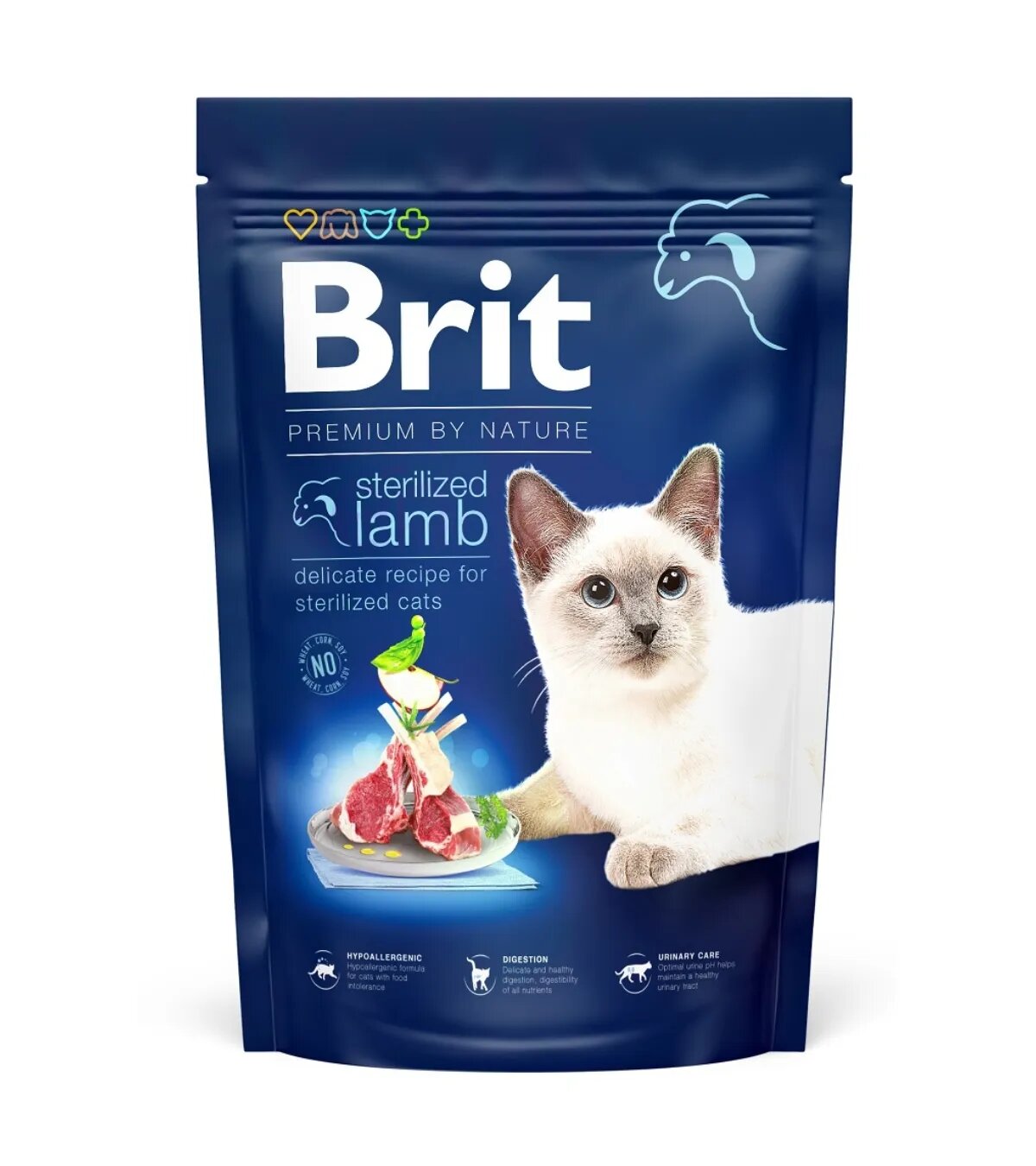Brit Premium by Nature Sterilized Miel hrană uscată pisici sterilizate 1.5kg
