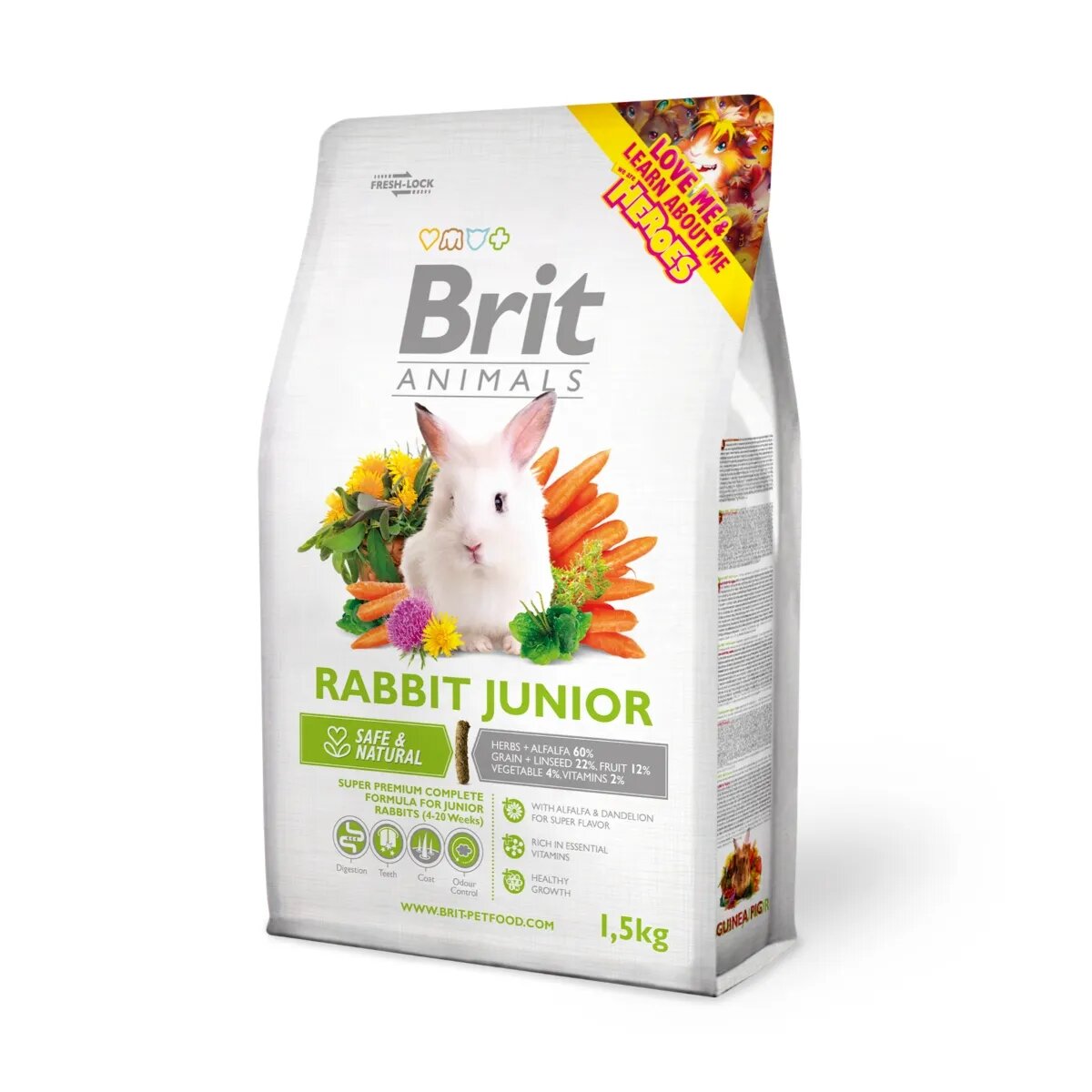 Brit Premium Junior Lucernă hrană uscată iepure junior 300g