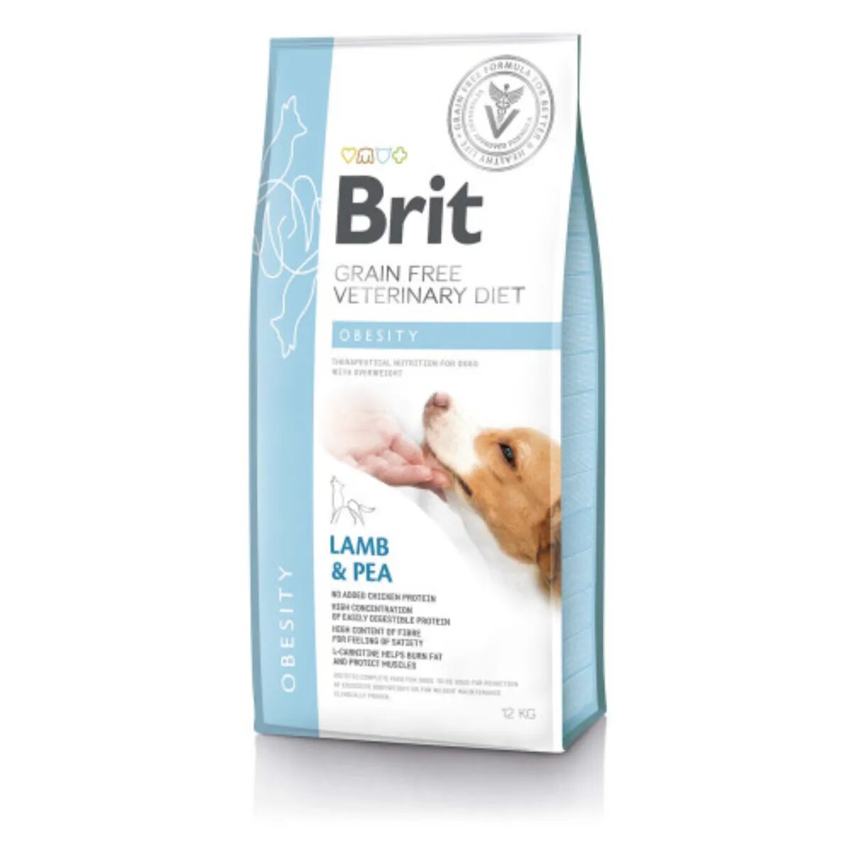 Brit Veterinary Diets BRIT VD Obesity XS-XL Miel dietă veterinară hrană uscată fără cereale câini obezitate 12kg