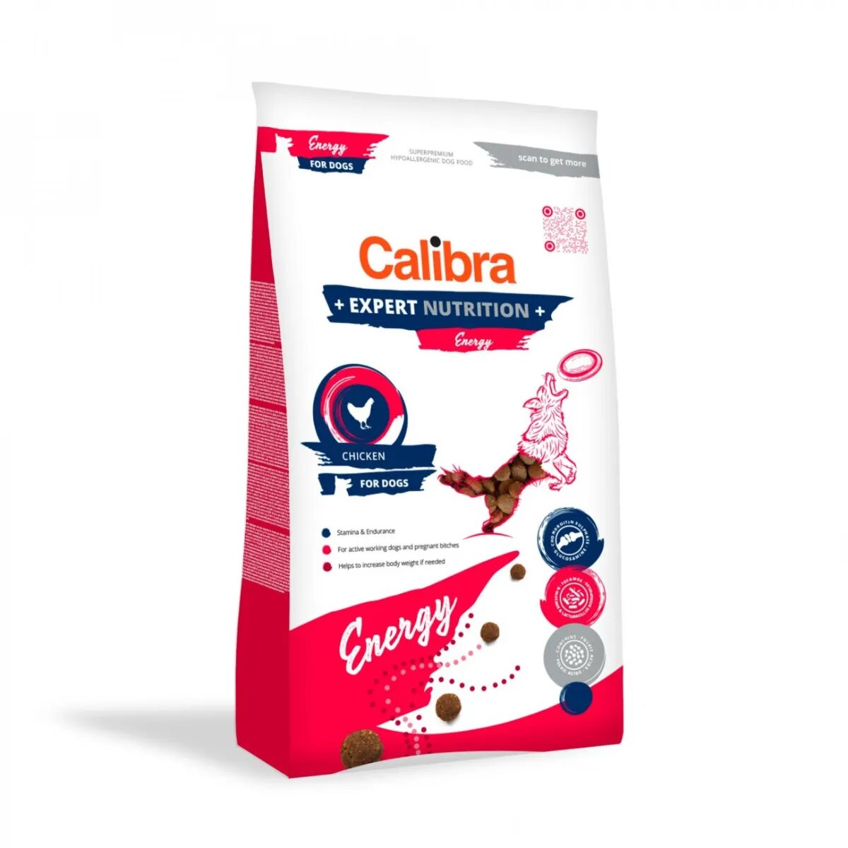Calibra Expert Nutrition Energy XS-XL Pui hrană uscată câini activitate intensă 12kg