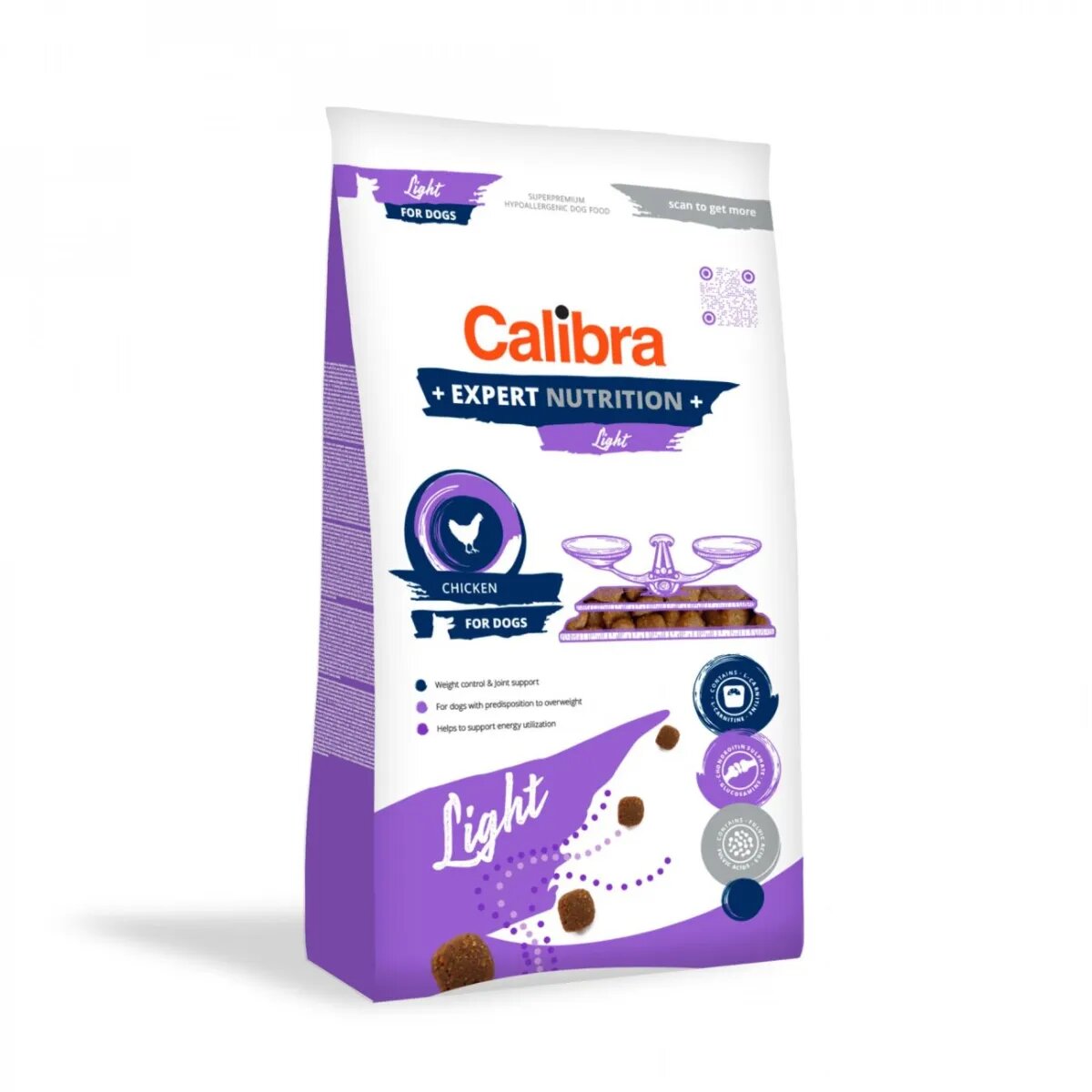 Calibra Expert Nutrition Light XS-XL Pui hrană uscată câini obezitate 2kg