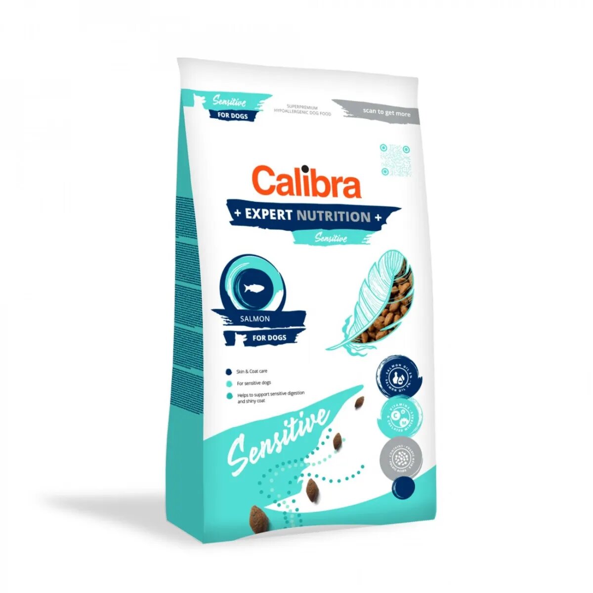 Calibra Expert Nutrition Sensitive XS-XL Somon hrană uscată câini sistem digestiv piele & blană pachet economic 14kg