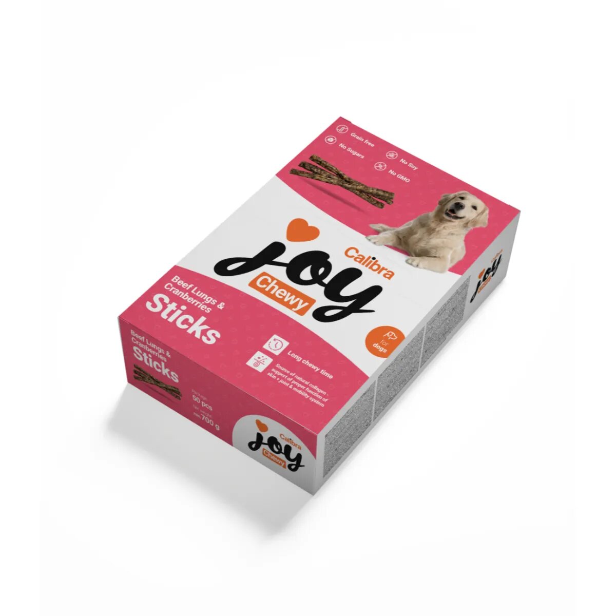 Calibra Joy Chewy Sticks XS-XL Vită și Merișoare punguță recompense monoproteice fără cereale câini 700g