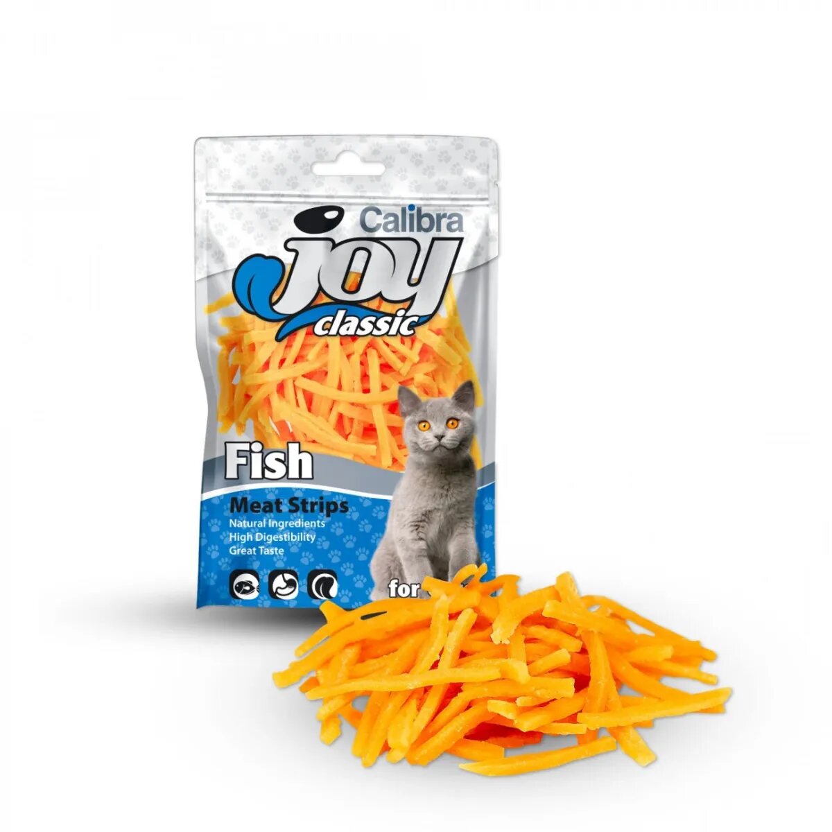Calibra Joy Classic Strips Pește punguță recompense fără cereale pisici 70g