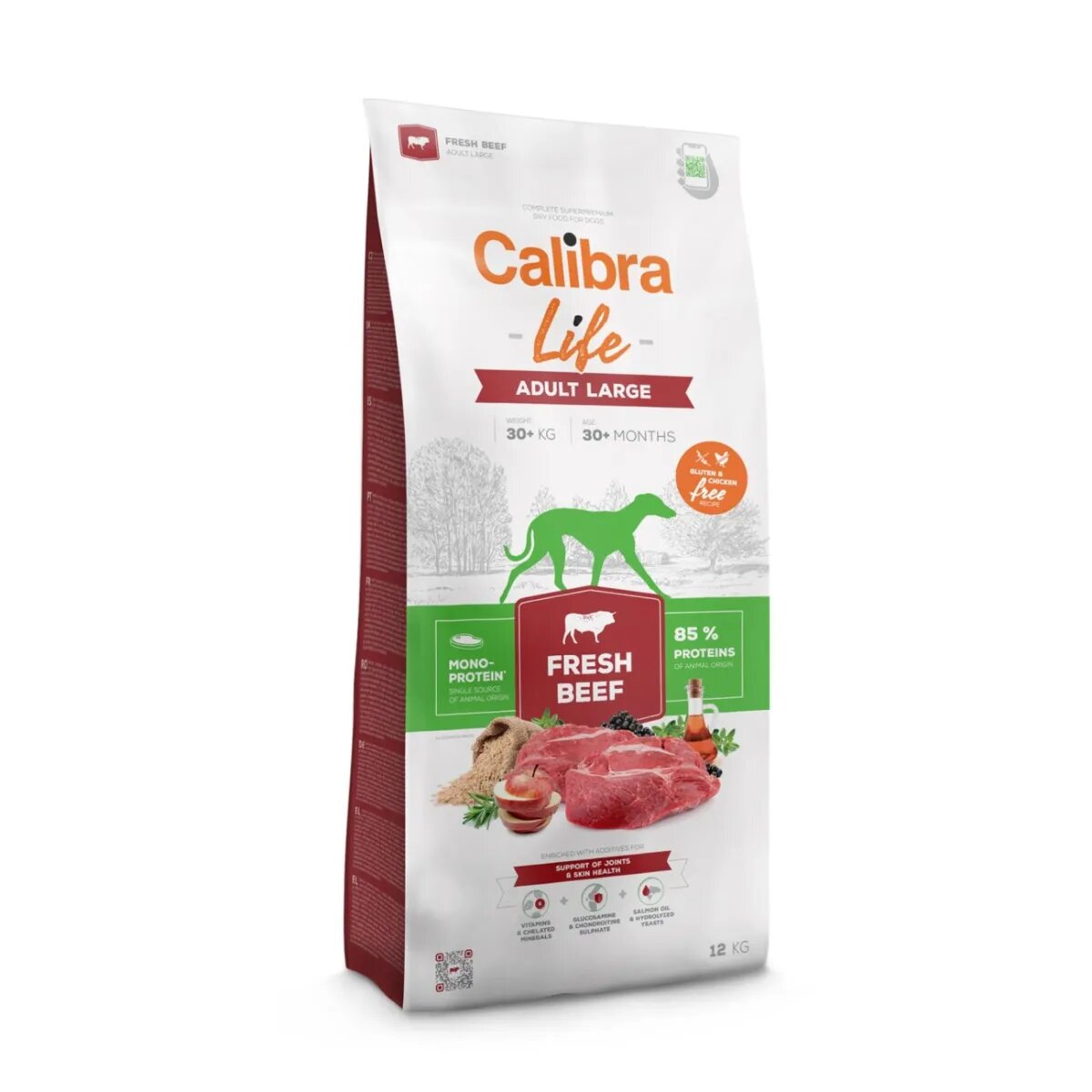 Calibra Life Adult Large Fresh Beef L-XL Vită hrană uscată monoproteică fără cereale câini 12kg