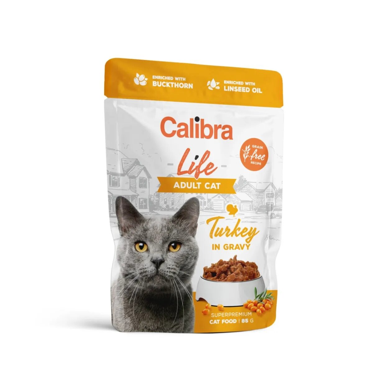 Calibra Life Curcan plic hrană umedă fără cereale pisici (în sos) 85g