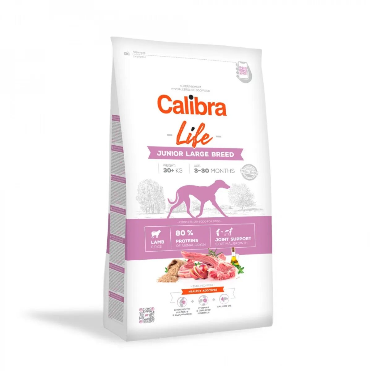 Calibra Life Junior Large Breed L-XL Miel hrană uscată câini junior 12kg