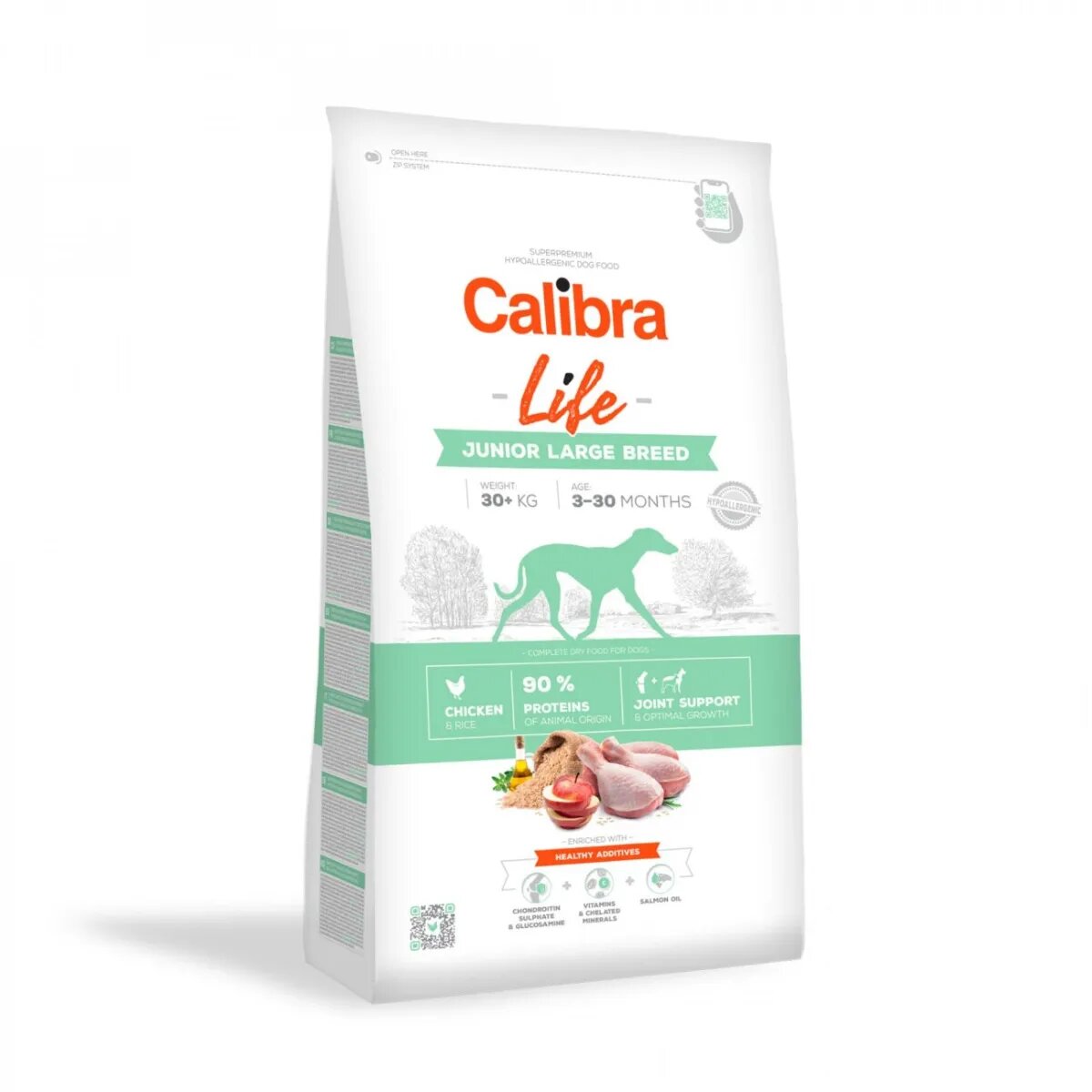 Calibra Life Junior Large Breed L-XL Pui hrană uscată câini junior 12kg