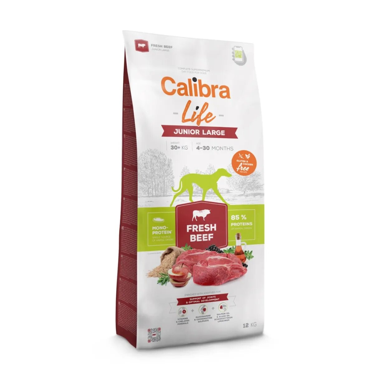 Calibra Life Junior Large L-XL Vită hrană uscată monoproteică câini junior 12kg