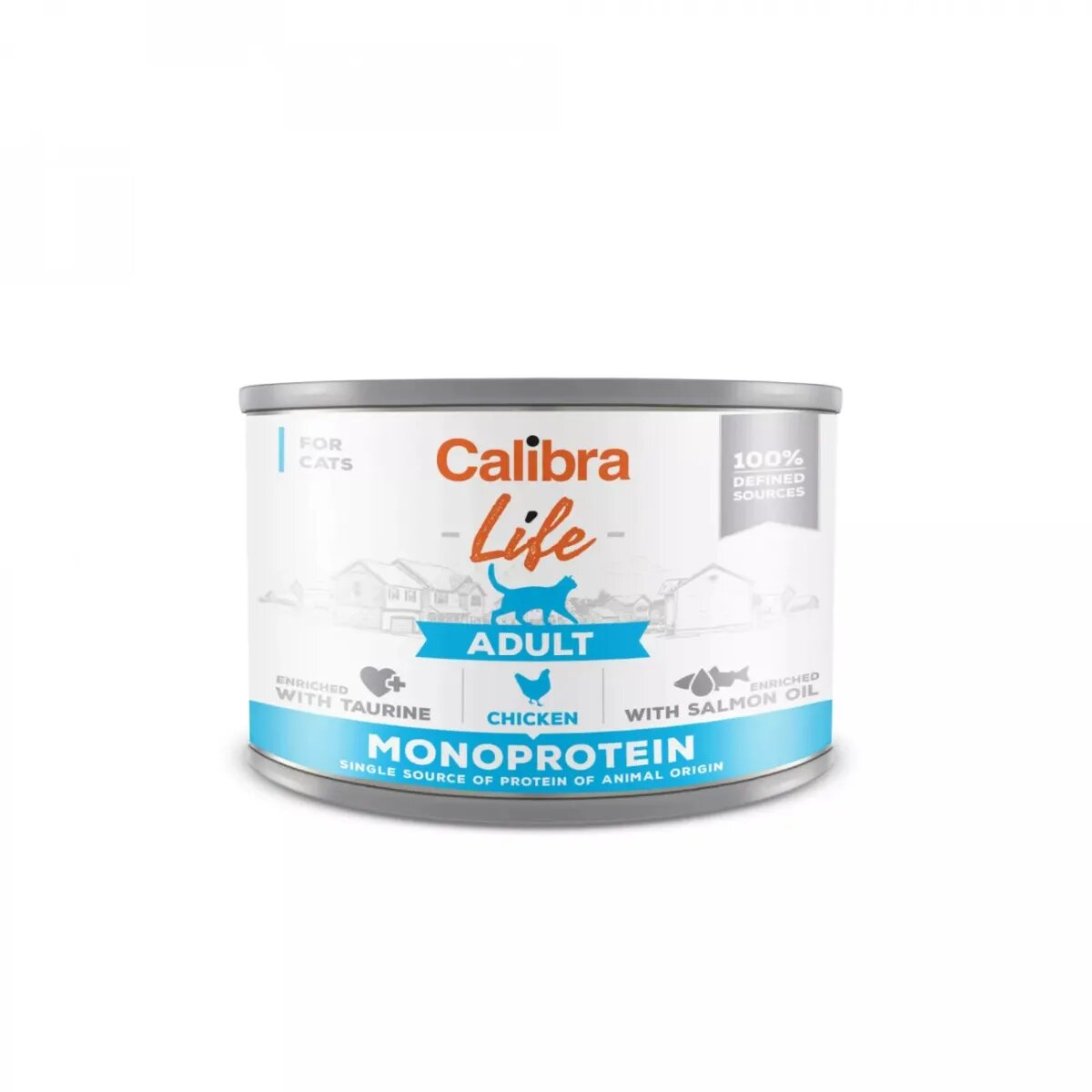 Calibra Life Pui conservă hrană umedă monoproteică fără cereale pisici (pate) 200g