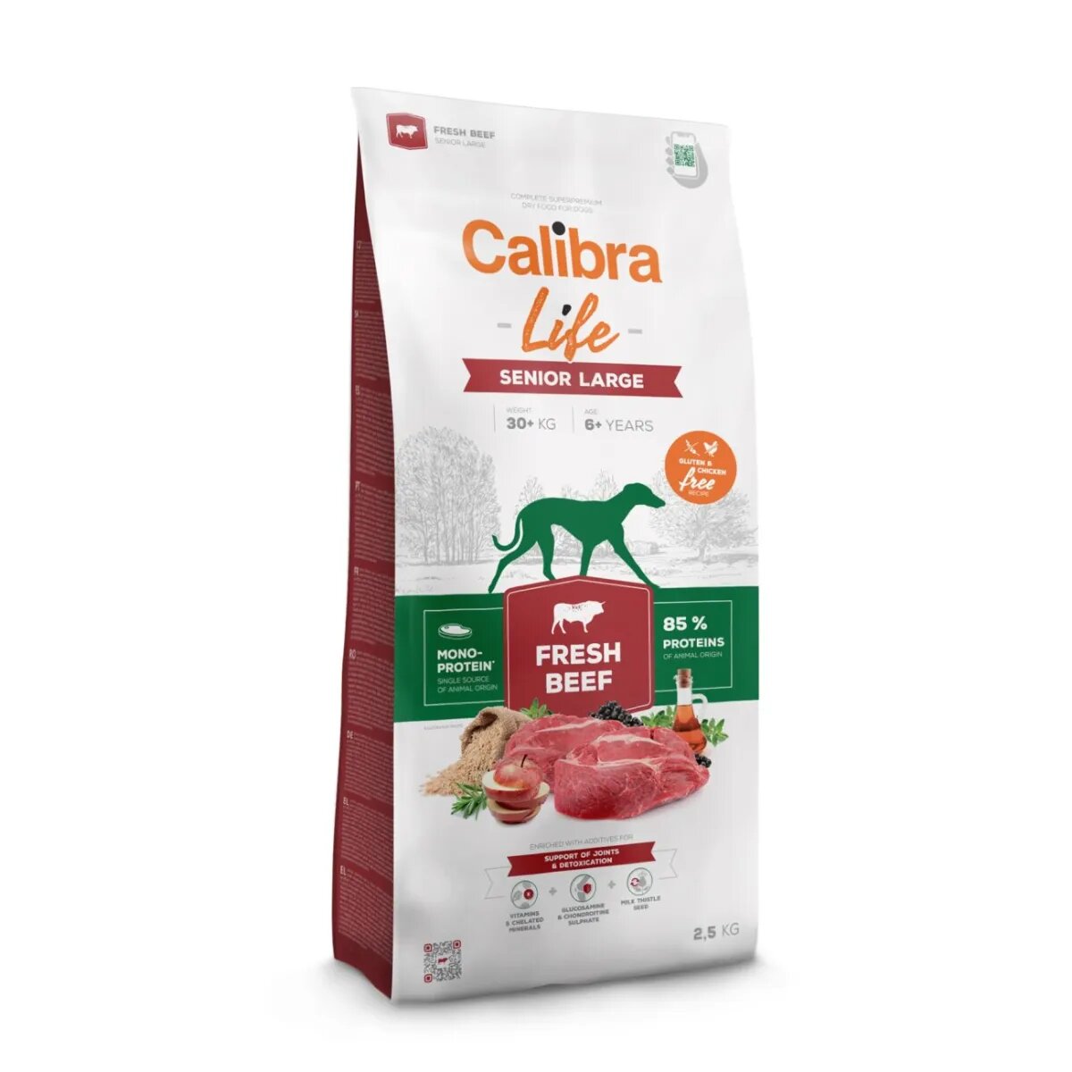 Calibra Life Senior Large Fresh Beef L-XL Vită hrană uscată monoproteică câini senior 12kg