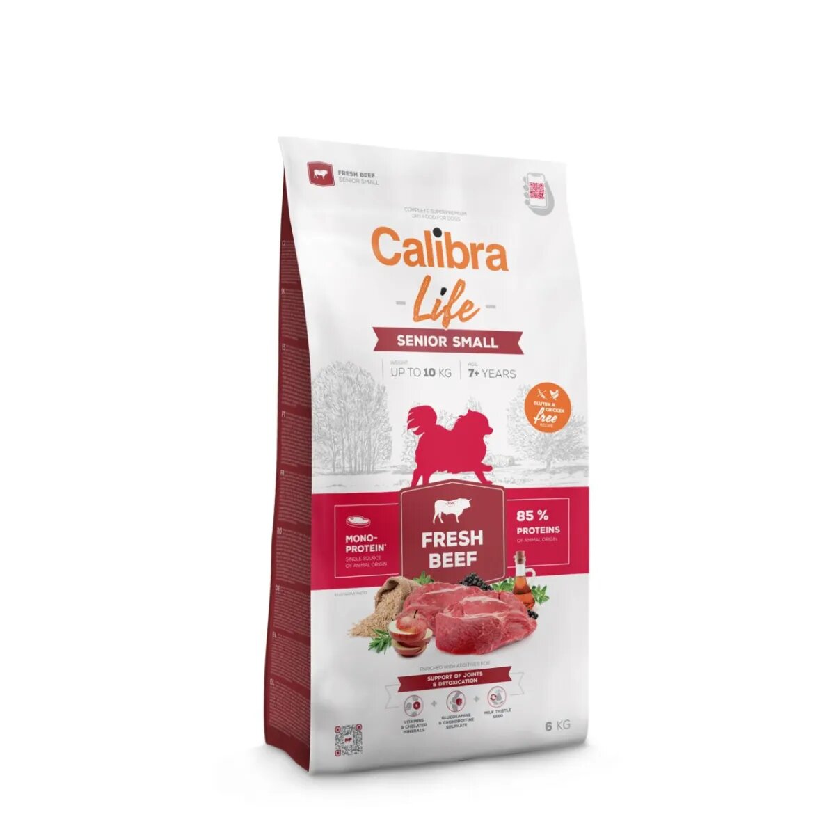 Calibra Life Senior Small Fresh Beef XS-S Vită hrană uscată monoproteică câini senior 1.5kg