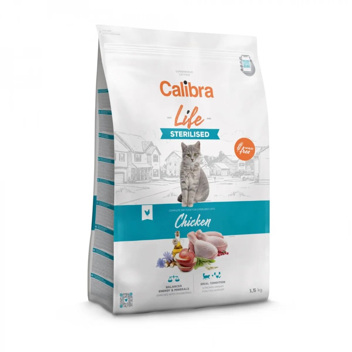 Calibra Life Sterilised Pui hrană uscată pisici sterilizate 1.5kg
