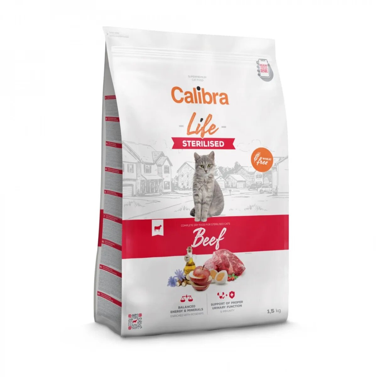 Calibra Life Sterilised Vită hrană uscată pisici sterilizate 1.5kg