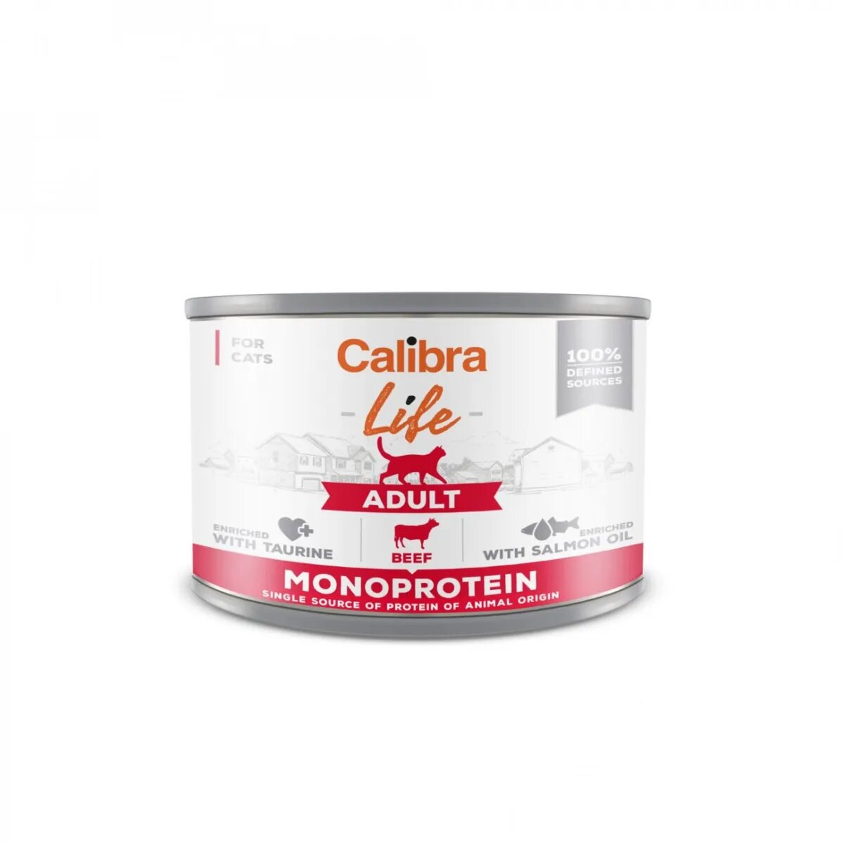 Calibra Life Vită conservă hrană umedă monoproteică fără cereale pisici (pate) 200g