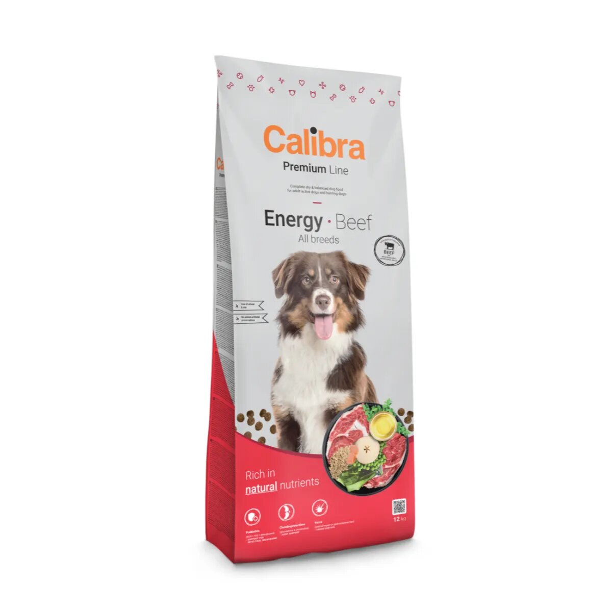 Calibra Premium Line Energy XS-XL Vită hrană uscată câini activitate intensă 3kg