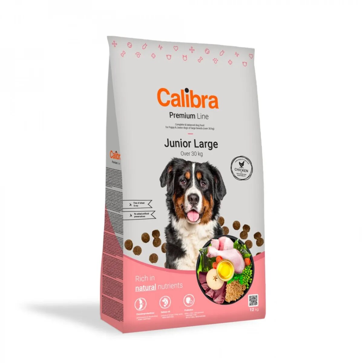 Calibra Premium Line Junior Large L-XL Pui hrană uscată câini junior 12kg