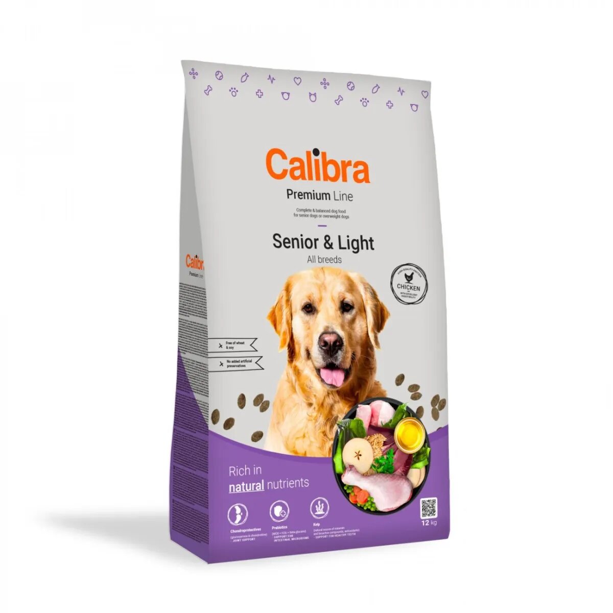 Calibra Premium Line Senior & Light XS-XL Pui hrană uscată câini senior obezitate 3kg