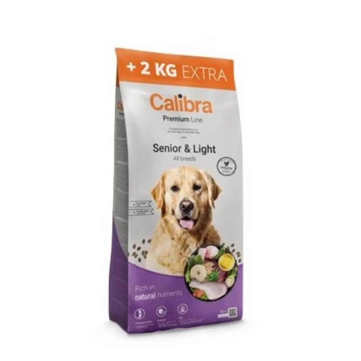 Calibra Premium Line Senior & Light XS-XL Pui hrană uscată câini senior obezitate pachet economic 14kg